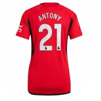Manchester United Antony #21 Domáci Ženy futbalový dres 2023-24 Krátky Rukáv